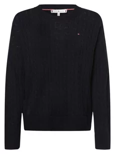 Tommy Hilfiger - Sweter damski, niebieski - Swetry damskie - miniaturka - grafika 1