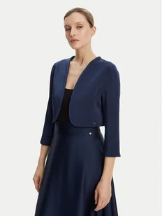 Rinascimento Bolerko CFC0122953003 Granatowy Regular Fit - Marynarki i żakiety damskie - miniaturka - grafika 1