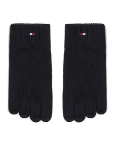 Tommy Hilfiger Rękawiczki Męskie Essentials AM0AM12845 Czarny - Rękawiczki - miniaturka - grafika 1