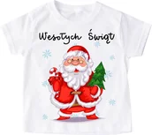 Koszulki dla dziewczynek - Koszulka dla dziecka świąteczna mikolajki29 - miniaturka - grafika 1