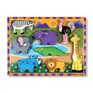 Układanki dla dzieci - Melissa&Doug Drewniane Safari 13722 - miniaturka - grafika 1