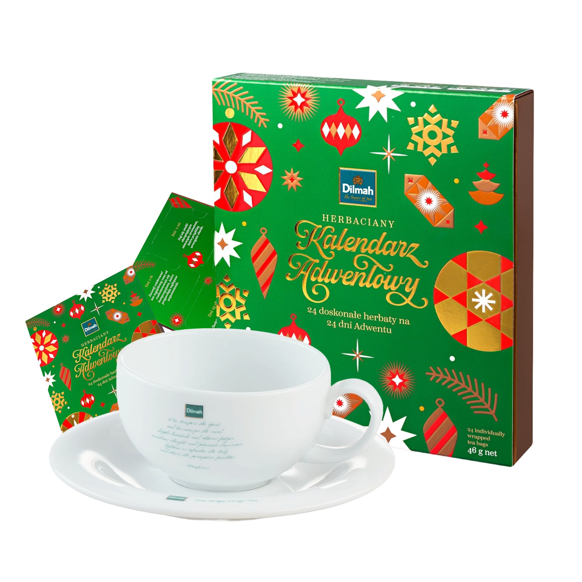 Kalendarz Adwentowy z Herbatami Filiżanka Dilmah 24 herbaty na 24 dni