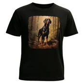 Koszulki męskie - Łowiecki Styl koszulka myśliwska gończy polski pies czarna 100% bawełna S - miniaturka - grafika 1