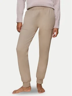 Triumph Spodnie piżamowe Smart Thermal 10221479 Beżowy Regular Fit - Piżamy damskie - miniaturka - grafika 1