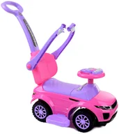 Jeździki dla dzieci - FUNFIT KIDS Jeździk, pchacz, dla dzieci 3w1 kremowy FUNFIT KIDS - miniaturka - grafika 1