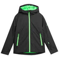 Kurtki narciarskie - 4F Daniel, kurtka narciarska, juniorska, czarna - miniaturka - grafika 1