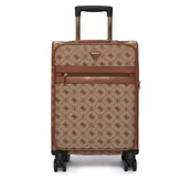 Walizki - Walizka kabinowa Guess Melinda Logo TWLP99 02983 Beżowy - miniaturka - grafika 1