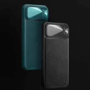 Nillkin CamShield Leather S Case etui iPhone 14 pokrowiec z osłoną na aparat zielone - Etui i futerały do telefonów - miniaturka - grafika 7