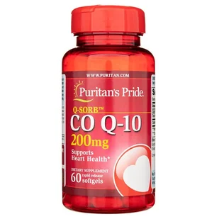 Puritan's Pride Koenzym Q10 200 mg - 60 kapsułek - Serce i układ krążenia - miniaturka - grafika 1