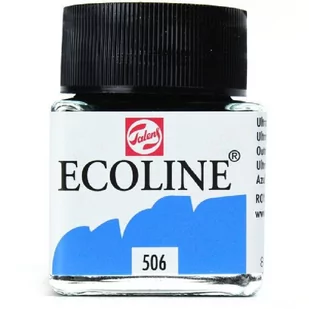 Farba akwarelowa płynna Talens Ecoline, 506 Ultram Dee, 30 ml - Farby i media malarskie - miniaturka - grafika 1