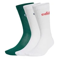 Skarpetki damskie - adidas Unisex Adult LINEAR CREW SKARPETY PODUSZANE SKARPETY 3 PARY OPAKOWANIE 2-3,5 - miniaturka - grafika 1