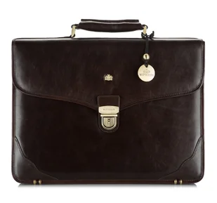 Teczka skórzana z przeszyciami na brzegach - Teczki i aktówki - miniaturka - grafika 1