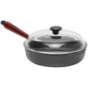 Patelnie - Skeppshult Patelnia głęboka 25 cm, szklana pokrywa 0120T - miniaturka - grafika 1