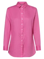Koszule damskie - Fynch-Hatton - Damska bluzka lniana, wyrazisty róż - miniaturka - grafika 1