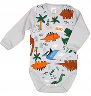 Body dla niemowląt - Body długi rękaw DINOZAURY r 80 KLEKLE - miniaturka - grafika 1