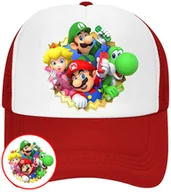Czapki i chusty sportowe męskie - CZAPKA Z DASZKIEM SUPER MARIO BROS DLA DZIECI LATO CZERWONA BEJSBOLÓWKA - miniaturka - grafika 1