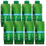 Soki i napoje niegazowane - Woda kokosowa aqua verde Zestaw 8 x 330 ml Bio - miniaturka - grafika 1