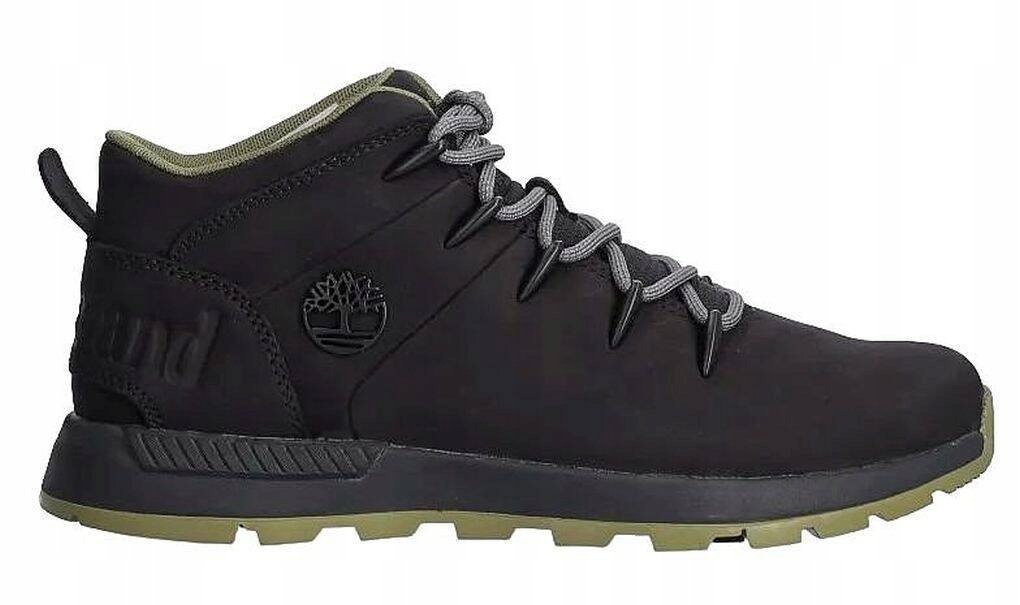 41 Buty męskie skórzane czarne Timberland Sneakersy Mid Lace TB0A6DQDELK1
