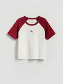 Koszulki dla dziewczynek - Reserved - T-shirt z wypukłym nadrukiem - wielobarwny - miniaturka - grafika 1