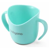 Kubki dla dzieci - Babyono Ergonomiczny kubek treningowy Flow miętowy 120 ml - miniaturka - grafika 1