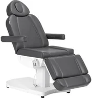 Fotele kosmetyczne - Fotel kosmetyczny elektryczny azzurro 803d 3 siln. szary - miniaturka - grafika 1