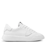Sneakersy męskie - Sneakersy Philippe Model Temple BTLU V001 Biały - miniaturka - grafika 1