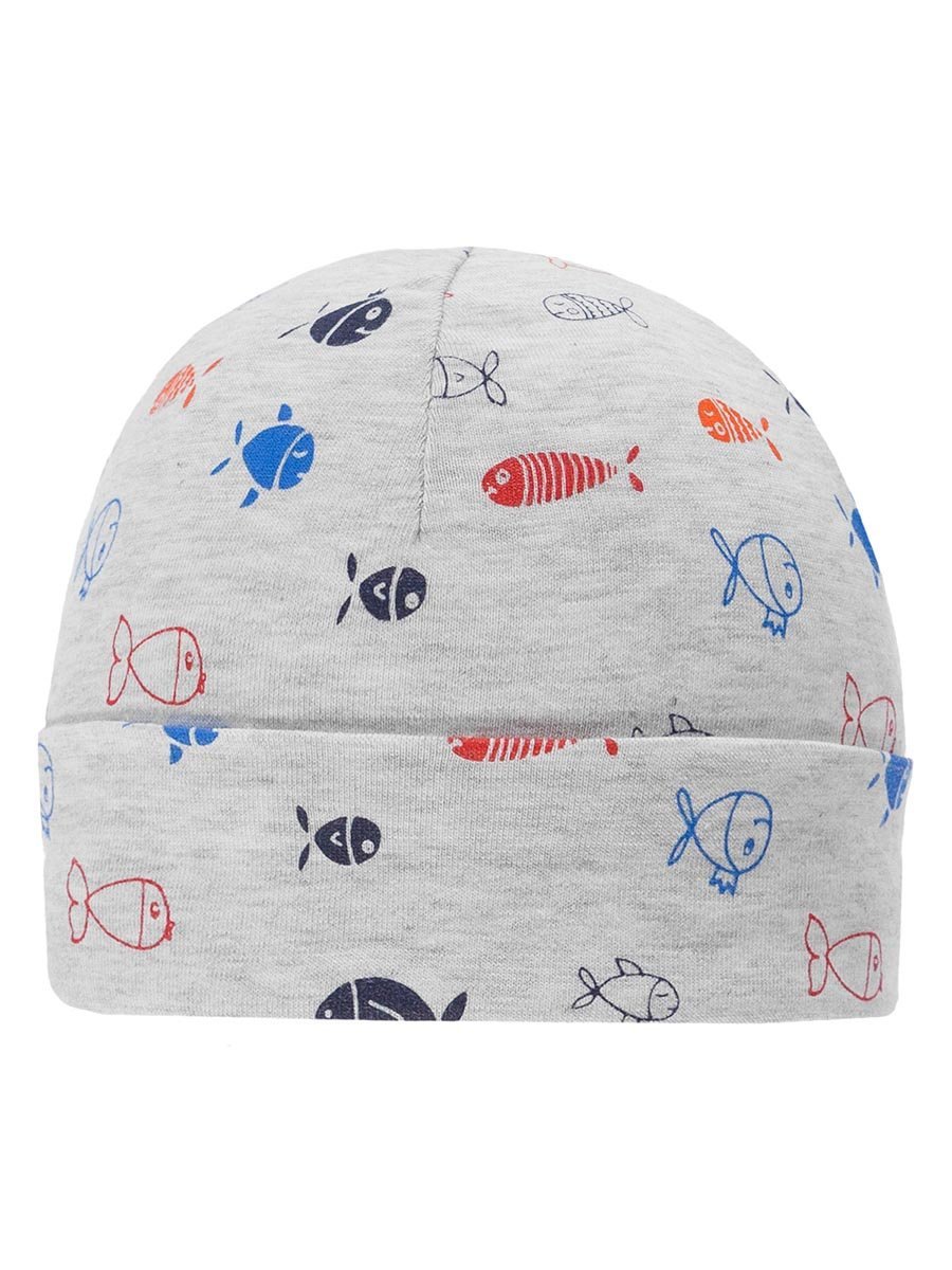 Chłopięca czapka z rybki szara Döll r.41