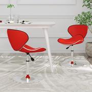 Krzesła - vidaXL Krzesła stołowe 2 szt. winna czerwień obite sztuczną skórą 335121 - miniaturka - grafika 1