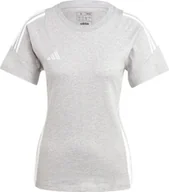 Koszulki i topy damskie - Adidas Koszulka damska adidas Tiro 24 Sweat Tee szara IR9355 L - miniaturka - grafika 1