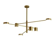 Lampy sufitowe - Look - żyrandol nowoczesny 6-punktowy Złoty - miniaturka - grafika 1