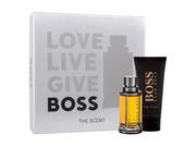 Zestawy kosmetyków damskich - Boss The Scent For Man zestaw woda toaletowa spray 50 ml + żel pod prysznic 100 ml - miniaturka - grafika 1