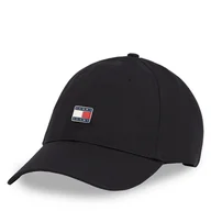 Czapki damskie - Czapka z daszkiem Tommy Jeans Tjw Heritage Plaque Cap AW0AW16986 Czarny - miniaturka - grafika 1