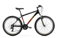 Rowery - Romet Rambler R6.0 26 cali Czarno-pomarańczowo-czerwony - miniaturka - grafika 1