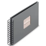 Albumy fotograficzne - Album HAMA Fine Art 9839 Czarne kartki Szary (50 stron) - miniaturka - grafika 1