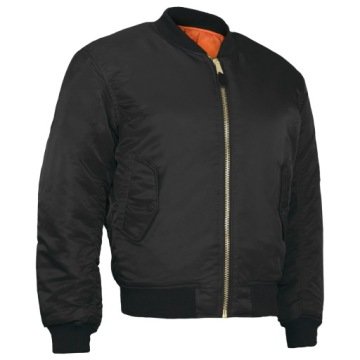 Kurtka Wiosenna Męska Przejściowa MA1 Mfh Flek Flyers Bomberka Czarna XL