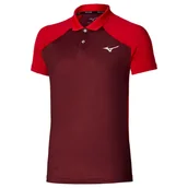 Koszulki sportowe męskie - Koszulka męska Mizuno Stargazer Shadow Short Sleeve Polo Sun Dried Tomato M - miniaturka - grafika 1