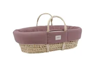 Łóżeczka i kojce - Wyściółka Muślinowa Do Kosza Mojżesza Purple - miniaturka - grafika 1