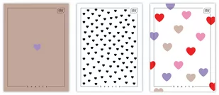 zeszyt a4 uv hearts - Zeszyty szkolne - miniaturka - grafika 1