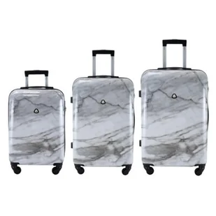 Zestaw walizek SEMI LINE T5731-0 Jasny-marmur - Walizki Zestaw walizek SEMI LINE T5731-0 Jasny-marmur - Walizki - miniaturka - grafika 1