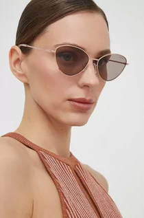 Okulary przeciwsłoneczne - Swarovski okulary przeciwsłoneczne MATRIX damskie kolor różowy - grafika 1