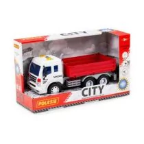 Polesie 91659 Samochód burtowy City czerwony - Samochody i pojazdy dla dzieci - miniaturka - grafika 1