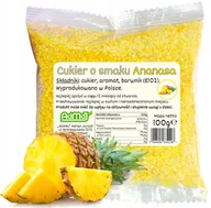 Cukier i słodziki - Cukier Kolorowy Do Waty Cukrowej Ananas Żółty 100g Saszetka Ananasowy - miniaturka - grafika 1