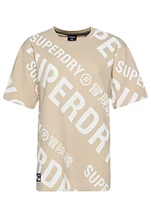 Superdry Koszulka damska z nadrukiem, Feather Grey, L - Koszulki i topy damskie - miniaturka - grafika 1