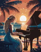 Malowanie po numerach - Malowanie po numerach IDEYKA, 40x50 cm, harmonia dźwięków, 1 szt., w pudełku - miniaturka - grafika 1