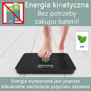 Kinetyczna waga łazienkowa ProfiCare PC-PW 3112 (czarna) - Wagi łazienkowe - miniaturka - grafika 1