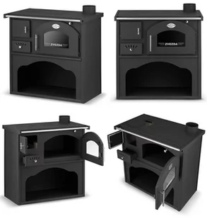 Piec koza kuchenka kuchnia węglowa westfalka 6-8kW (kolor: czarny, średnica wylotu spalin: 130 mm) - spełnia anty-smogowy EkoProjekt 99680128 - Kuchnie węglowe - miniaturka - grafika 7
