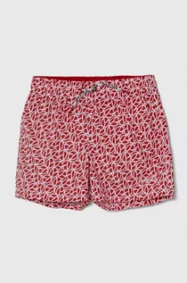 Spodnie i spodenki dla chłopców - Pepe Jeans szorty kąpielowe dziecięce P PRINT SWIMSHORT kolor czerwony - grafika 1