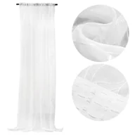 Firany - Firana Dekoracyjna 145x250 Taśma Cruz Woal 01 - miniaturka - grafika 1