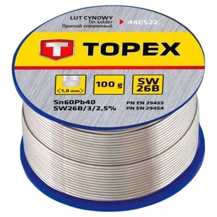 Topex Stop lutowniczy, 1mm, do elektrotechniki, 100g, , 44E522 - Akcesoria do lutowania - miniaturka - grafika 3