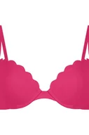 Stroje kąpielowe - Hunkemöller Scallop biustonosz bikini z wkładkami i fiszbinami Różowy - miniaturka - grafika 1